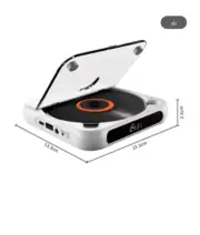 Hot Portable CD Player With 5 Playback Modes Touchscreen Bluetooth-Compatible Ea