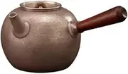 Teapot A Pure Silver Teapot for Brewing Tea Handmade Side Handle Large Tea Set Tea Kettle FANDIAO