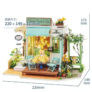 【DIY小屋．台灣現貨】木質質感小屋 DIY小屋 袖珍屋 模型屋 房屋模型 立體拼圖 模型房屋 組裝 (6.9折)