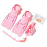 Sunnylife Kids Dive Set Medium Sea Seeker - Strawberry (OSFA)