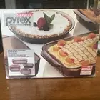 fireside pyrex crown corning four piece bakers choice set Pie Plate Pans Loaf