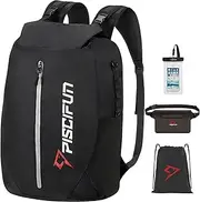 Piscifun LT Dry Bag Waterproof, Floating Dry Backpack, Lightweight Waterproof Dry Bag with Waist Pouch and Phone Case for Kayaking, Camping, Beach, Boating & Swimming for Men & Women 10L 20L 30L 40L