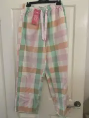 Peter Alexander Ladies Pastel Check Pants Medium