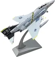 Replica Pre-Build Aircraf 1:100 for Ghostbusters F-4 DieCast Alloy Fighter Model Kit Miniature Scale Display Model Aircraft Collection Gift Display