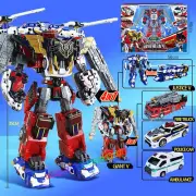 TOBOT V Gigant Saver 4 stage Emergency Combination Giant Justice Transform Robot