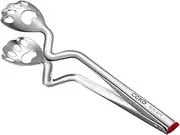 Stainless Steel Food Tongs Kitchen Utensil Buffet Cooking Tool Anti Heat Bread Clip Pastry Clamp For Desserts Salads BBQ