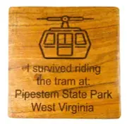 PIPESTEM TRAM, WEST VIRGINIA STATE PARK, I SURVIVED RIDING, WOODEN COASTER