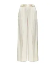 pleated straight-leg trousers 1,2,3 CREAM