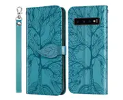 For Samsung Galaxy S10 Plus Cover with Kickstand - Blue