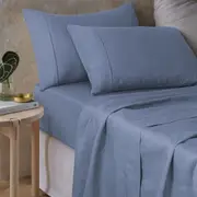 Vintage Design Homewares Sky Blue 100% Hemp Sheet Set