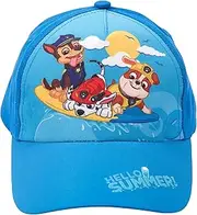 [United Labels] Paw Patrol Cap for Kids, Hello Summer Chase Marshall Rubble, Blue, Baseball Cap, Adjustable Cap for Boys and Girls