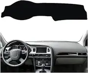 Anti-Slip Mat Dashboard Cover Pad Interior Mat for Audi A6 C6 3rd Gen 2005-2011 Black Dash Mat Dashboard Cover