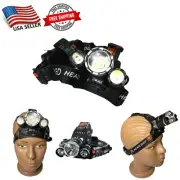 1 Pack LED Head Torch Headlamp Light Band Rechargeable Lamp Headlight 90000LM