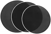 TOYANDONA 3 Pcs Drum Mute Network Double Layer Drum Skin Replacement Mesh Drum Heads Mute Drum Heads for Replacement Double Layer Drum Heads Replacement Mute Drum Heads Black Metal