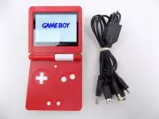 Gameboy Advance SP IPS Screen Mod PokeBall Handheld Console + Charger