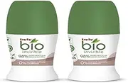 Bio Natural 0% Invisible Roll-On Deodorant 2 Pz