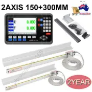 2Axis Digital Readout LCD DRO Display TTL Linear Scale 6"12" for Lathe Mill CNC