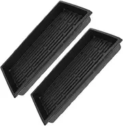 MOBUTOFU 2pcs Durable Black Plant Germination Trays Hole Seedling Starter Containers for Greenhouse Gardening for Hydroponics and Plant Propagation