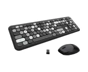 Keyboards & Keypads Bluetooth Keyboard And Mouse Combo Set Wireless Retro Design For Computers