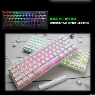 Ducky 創傑 One 3 DKON2161ST 機械鍵盤 60% Mini RGB 經典黑 白色 中/英文 靜音紅軸/ 經典黑/中文版/ 靜音紅軸