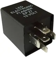COSMEVIVI 12v Led Flasher Relay Fix Indicator Flasher Pin Relay Dc No Extra Load Resistor Required