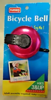 VINTAGE 1996 PLAYSKOOL BICYCLE BELL - NEW ON CARD