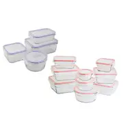 Glasslock Oven Safe Tempered Glass Mix Set - 9pcs