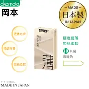 岡本 Okamoto City 城市時尚超薄系列 Super Thin 透薄型 保險套 衛生套 避孕套 日本製造 10入