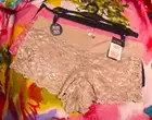 3 NEW PRIMA VALENTINA PLUS SIZE 841035X BG/RS/BK LACE BOYSHORT PANTIES 1X