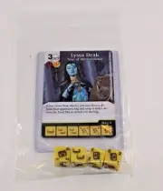 DC Dice Masters War of Light * LYSSA DRAK * RARE Uncommon CUR SET + 4 DICE