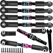 BRCatWPark RC Adjustable Turnbuckles Camber Links Upgrades Part for 1/8 Typhon 3S V3 4WD BLX/Mega 550 1/10 Big Rock 3S V3 4WD BLX,Colorful (Mismatch Big Rock V1 or V2 Model rc car)