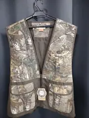 Magellan Fishing Vest Mens Real Tree Camo Double Pockets Outdoors XXL 2XL Size
