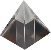 ERINGOGO 1PC Optical Glass Pyramid for Home Decor Meditation Optical Experiments Creates Rainbows Sunlight Present for Any Occasion