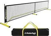 4.0 Slim Version Portable Pickleball Nets Outdoor Game 22 FT Pickleball Net-USAPA Regulation Size-Pickle Ball Net System with Carrying Bag for Driveway