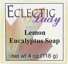 Lemon Eucalyptus Glycerin Soap by Eclectic Lady, 4 oz Bar
