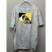 Quiksilver T Shirt Mens XL Retro Dingo Graphic Tee Short Sleeve Tie Dye New