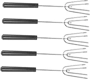 MOTHNUR 5pc Chocolate Dipping Forks Stainless Steel Candy Dipping Tools Fork Set for Fondue Hot Chocolate Cheese Nut Fruit
