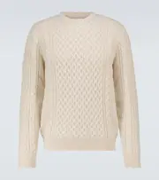 [Sunspel] Sunspel Cable-knit wool sweater AU 96 neutrals