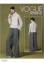 Vogue V1642 Misses' Sewing Pattern Top and Pants, Size XS-S-M