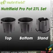 Nutrifield Pro Pot 27L Set Different Height Adjust Mesh Top Bottom Bucket Stand