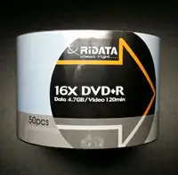 在飛比找樂天市場購物網優惠-錸德RITEK 16X DVD+R 空白光碟片、光碟片 (5
