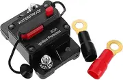 PAMINGONO High- Fuse Holder 60a 12v-48v Dc Breaker Car Marine Boat Rv Audio Circuit Breaker Resettable