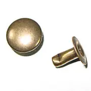 Rapid Rivets Large 9mm Cap 8mm Post Gilt Speedy