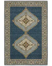 StyleHaven Farrah Traditional Double Medallion Area Rug