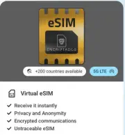 esim encrypted, secure ,comms ESIM ONLY (DATA SOLD SEPERATE)