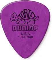 Dunlop Tortex Standard 1.14mm Purple Guitar Picks - 12 Pack
