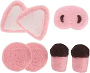 UTHCLO Plush Pig Toy DIY Kit Pig Legs Ears Nose Blusher for Stuffed Animals Doll