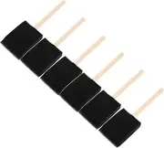 6pcs Boys and Girls Paint Sponges Wooden Handle Soft Sponge Brush for Easy Cleaning Doodling and Painting