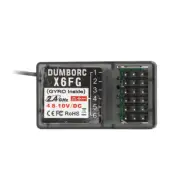 DUMBORC X6FG Gyro 2.4G 6CH Radio Control System Receiver for RC X6 Transmitter