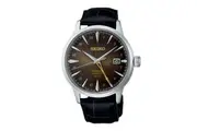 Seiko Presage GMT Cocktail Time SSK039J1 SSK039 Automatic Rusty Nail Leather Watch